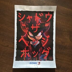 Shadow the Hedgehog Art Poster - Multicolor